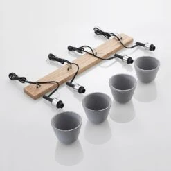 Lucande Otavis Hängeleuchte Aus Beton, 4-flammig -Lucande 9628234 7