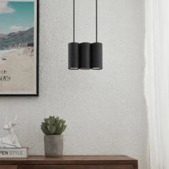 Lucande Cesur Hängeleuchte, Dreiflammig, Schwarz -Lucande 9628389 2