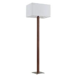 Lucande Larkira Stoff-Stehlampe, Holz, Eckig, Weiß 13 Lucande Larkira Stoff-Stehlampe, Holz, Eckig, Weiß -Lucande 9628396 2