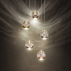 Lucande Hayley LED-Pendellampe, Fünfflammig -Lucande 9628414 4