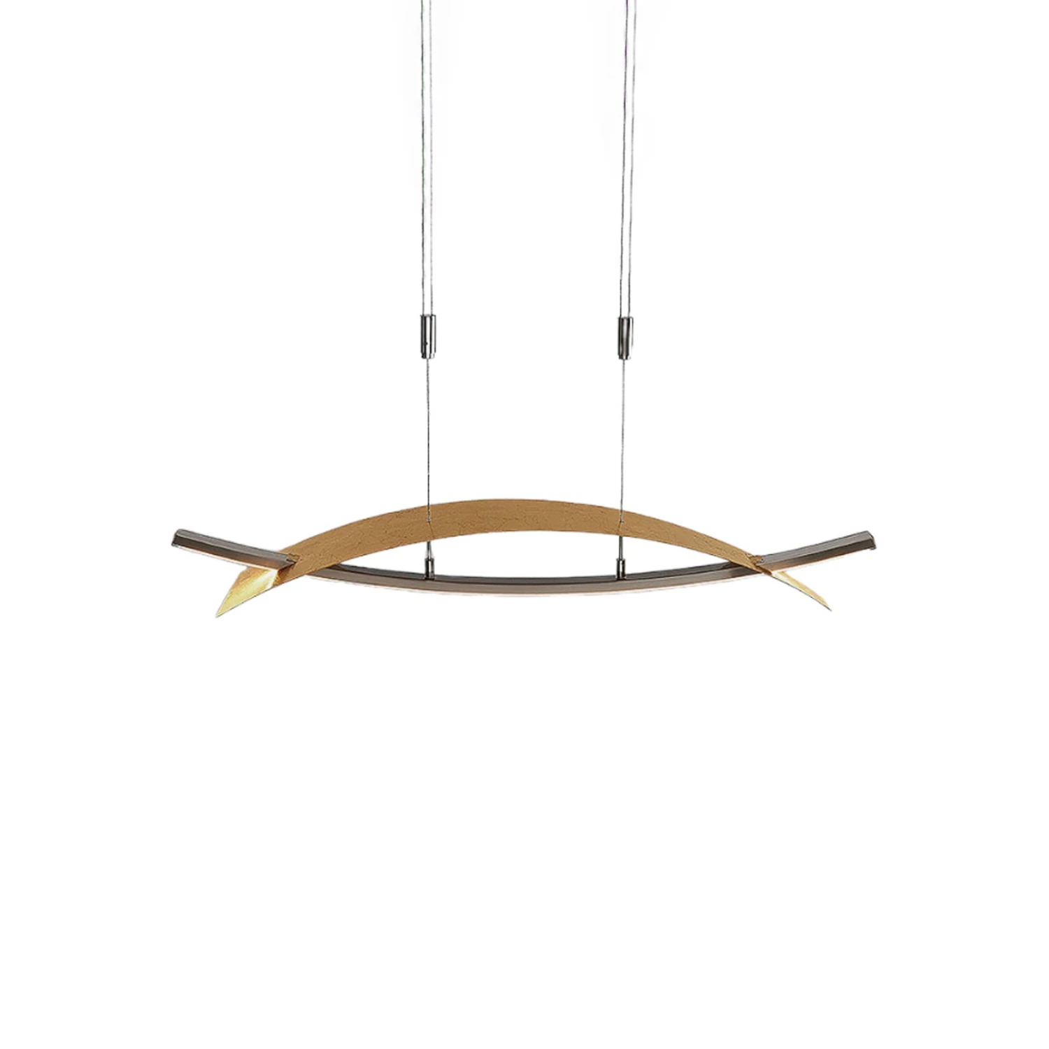 Lucande LED-Hängeleuchte Marija, Blende Waagerecht, Gold 5 Lucande LED-Hängeleuchte Marija, Blende Waagerecht, Gold – Bild 3