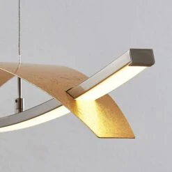 Lucande LED-Hängeleuchte Marija, Blende Waagerecht, Gold 18 Lucande LED-Hängeleuchte Marija, Blende Waagerecht, Gold -Lucande 9639112 7