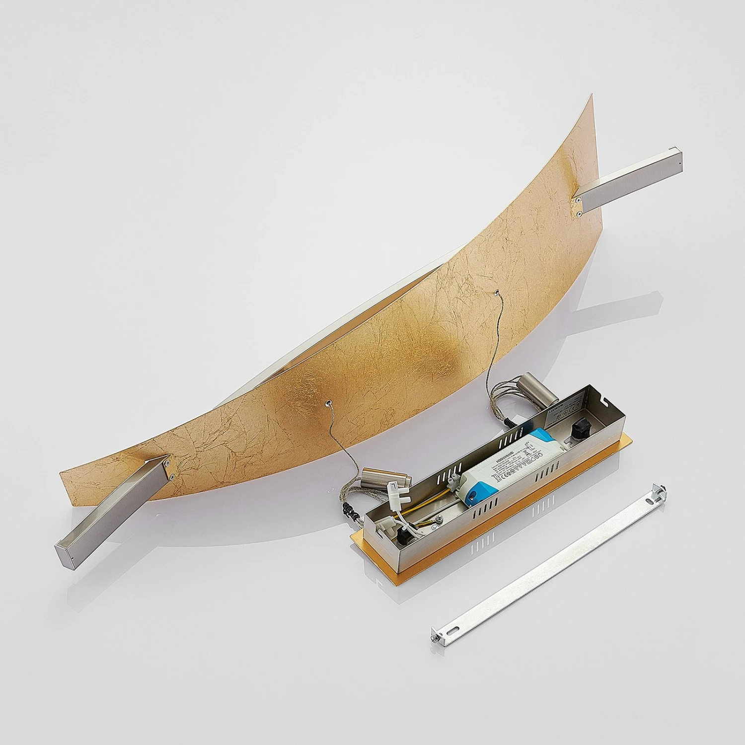 Lucande LED-Hängeleuchte Marija, Blende Waagerecht, Gold 11 Lucande LED-Hängeleuchte Marija, Blende Waagerecht, Gold – Bild 9