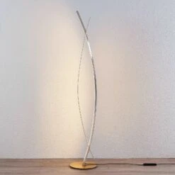 Lucande LED-Stehleuchte Marija In Edler Gold-Optik 14 Lucande LED-Stehleuchte Marija In Edler Gold-Optik -Lucande 9639113 3