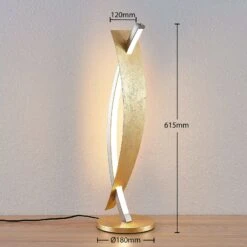 Lucande LED-Tischleuchte Marija In Edler Gold-Optik 17 Lucande LED-Tischleuchte Marija In Edler Gold-Optik -Lucande 9639115 6