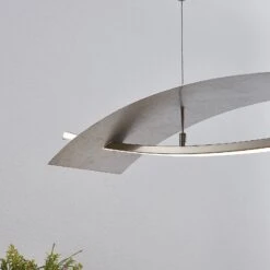 Lucande LED-Hängeleuchte Marija, Blende Waagerecht, Silber -Lucande 9639117 6