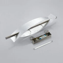 Lucande LED-Hängeleuchte Marija, Blende Senkrecht, Silber -Lucande 9639119 8