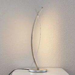 Lucande LED-Tischleuchte Marija In Edler Silber-Optik -Lucande 9639120 3