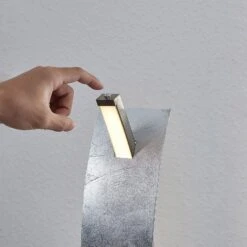 Lucande LED-Tischleuchte Marija In Edler Silber-Optik -Lucande 9639120 6