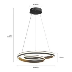 Lucande Gwydion LED-Hängeleuchte, 60 Cm 17 Lucande Gwydion LED-Hängeleuchte, 60 Cm -Lucande 9639165 6