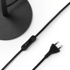 Lucande Carlea Tischlampe, 2-fl., Schwarz-messing -Lucande 9639201 7