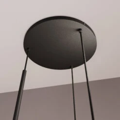 Lucande Carlea Hängelampe, 6-fl., Schwarz-messing -Lucande 9639203 3