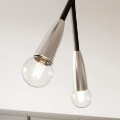 Lucande Carlea Hängelampe, 6-fl., Schwarz-nickel 14 Lucande Carlea Hängelampe, 6-fl., Schwarz-nickel -Lucande 9639204 3