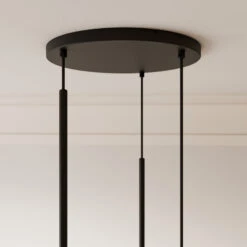 Lucande Carlea Hängelampe, 6-fl., Schwarz-nickel 15 Lucande Carlea Hängelampe, 6-fl., Schwarz-nickel -Lucande 9639204 4