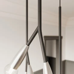 Lucande Carlea Hängelampe, 6-fl., Schwarz-nickel 19 Lucande Carlea Hängelampe, 6-fl., Schwarz-nickel -Lucande 9639204 8