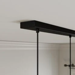 Lucande Carlea Hängelampe, 8-fl., Schwarz-nickel -Lucande 9639206 3