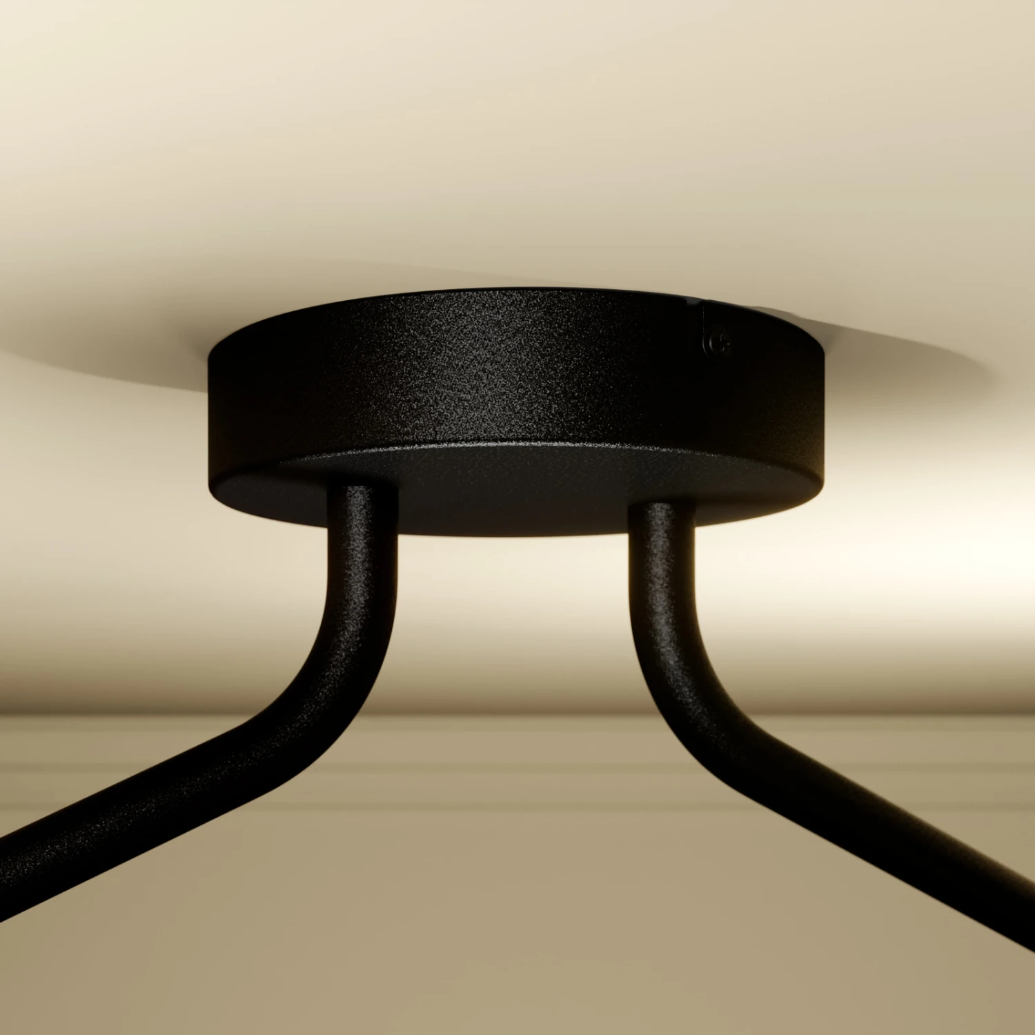 Lucande Carlea Deckenlampe, 4-fl. Schwarz-messing 6 Lucande Carlea Deckenlampe, 4-fl. Schwarz-messing – Bild 4