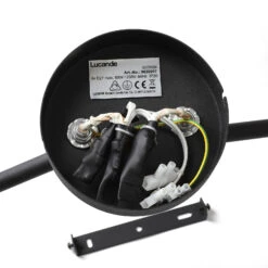 Lucande Carlea Deckenlampe, 4-fl. Schwarz-messing 18 Lucande Carlea Deckenlampe, 4-fl. Schwarz-messing -Lucande 9639207 7