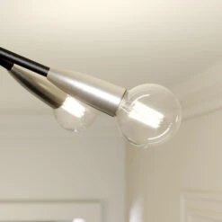 Lucande Carlea Deckenlampe, 4-fl. Schwarz-nickel 15 Lucande Carlea Deckenlampe, 4-fl. Schwarz-nickel -Lucande 9639208 4