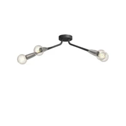 Lucande Carlea Deckenlampe, 4-fl. Schwarz-nickel 16 Lucande Carlea Deckenlampe, 4-fl. Schwarz-nickel -Lucande 9639208 5