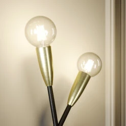 Lucande Carlea Wandlampe, 2-fl. Schwarz-messing 15 Lucande Carlea Wandlampe, 2-fl. Schwarz-messing -Lucande 9639213 4