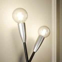 Lucande Carlea Wandlampe, 2-fl. Schwarz-nickel -Lucande 9639214 4