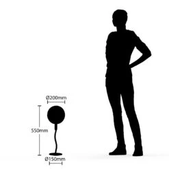 Lucande Dustian Tischleuchte, Glaskugel -Lucande 9639217 6