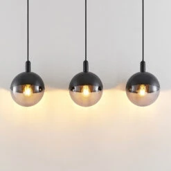 Lucande Dustian Hängeleuchte, 3-fl., 90 Cm -Lucande 9639220 3