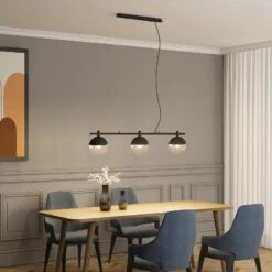 Lucande Dustian Hängeleuchte, 3-fl., 124 Cm -Lucande 9639222 2