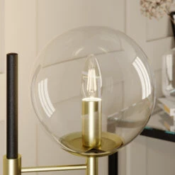 Lucande Sotiana Tischleuchte, Glaskugel, Messing -Lucande 9639225 8