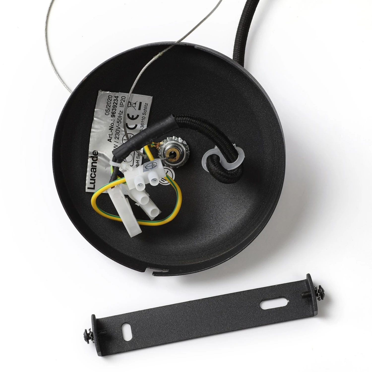 Lucande Anjita Hängeleuchte, Glasschirme, 3-fl. 10 Lucande Anjita Hängeleuchte, Glasschirme, 3-fl. – Bild 8