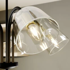 Lucande Anjita Hängeleuchte, Glasschirme, 5-fl. -Lucande 9639235 8