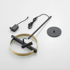 Lucande Matwei LED-Tischlampe, Ringförmig, Messing -Lucande 9639237 7
