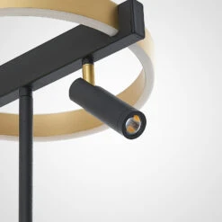 Lucande Matwei LED-Tischlampe, Ringförmig, Messing -Lucande 9639237 8