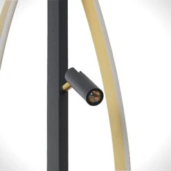 Lucande Matwei LED-Stehlampe, Oval, Messing -Lucande 9639241 4