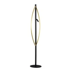 Lucande Matwei LED-Stehlampe, Oval, Messing -Lucande 9639241 5