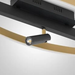 Lucande Matwei LED-Deckenlampe, Oval, Messing -Lucande 9639243 7