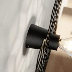 Lucande Alexaru Wandleuchte, Waben, Schwarz -Lucande 9639246 3