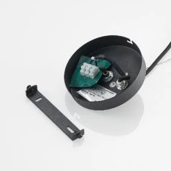 Lucande Lounit Hängelampe, Schwarz-gold, 1-flammig -Lucande 9639251 8