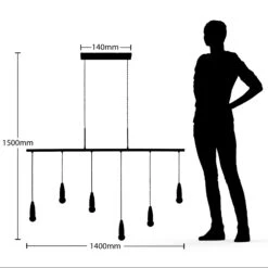 Lucande Carlea Hängeleuchte, Sechsflammig -Lucande 9639254 3