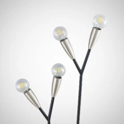 Lucande Carlea Stehleuchte, 4-fl., Schwarz-nickel 15 Lucande Carlea Stehleuchte, 4-fl., Schwarz-nickel -Lucande 9639257 4