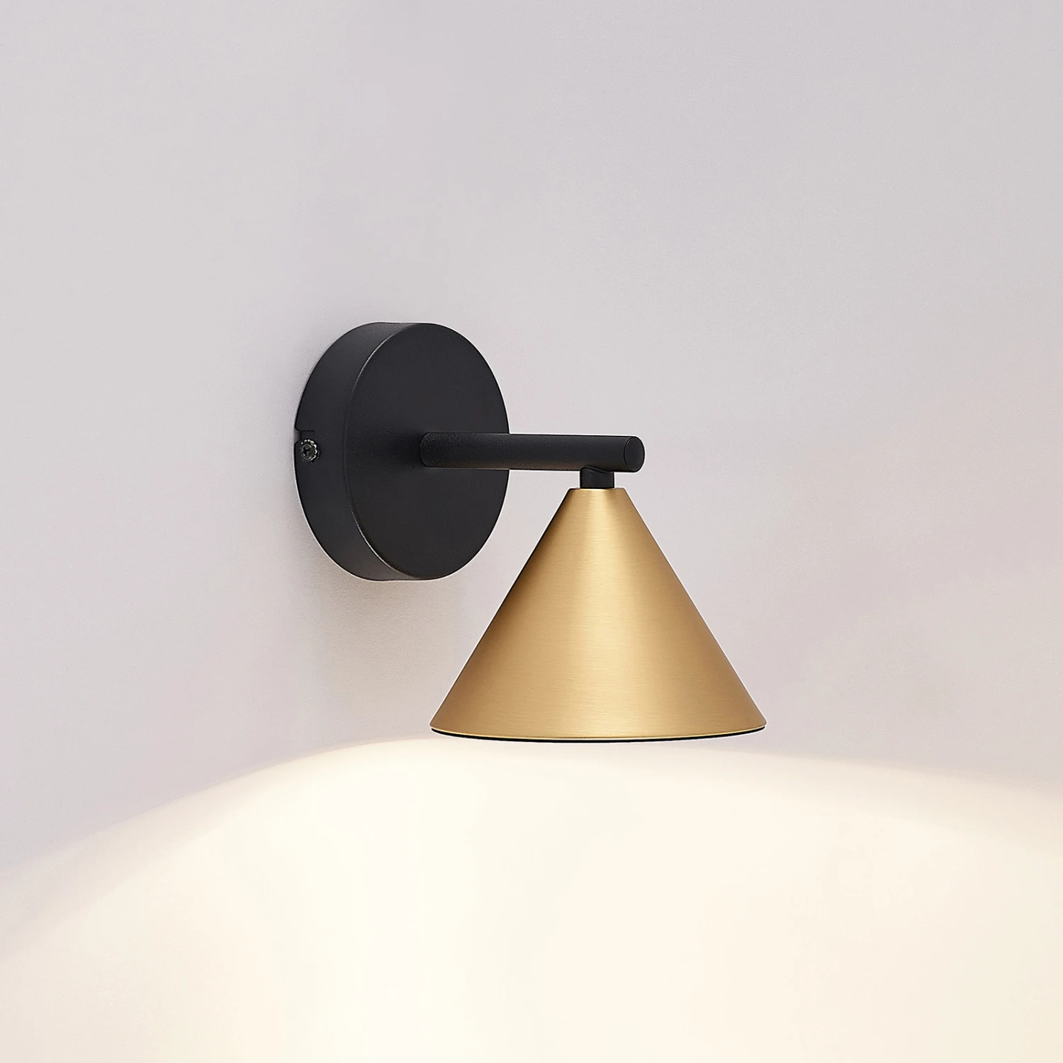 Lucande Kartio Wandleuchte, 1-fl., Messing 9 Lucande Kartio Wandleuchte, 1-fl., Messing – Bild 7