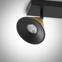 Lucande Kartio Deckenlampe, 4-fl.,neigbar, Messing -Lucande 9639269 5