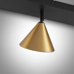 Lucande Kartio Deckenlampe, 4-fl.,neigbar, Messing -Lucande 9639269 6