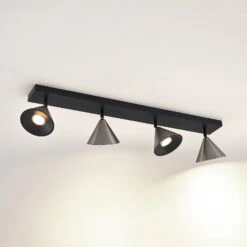 Lucande Kartio Deckenlampe, 4-fl., Neigbar, Nickel 12 Lucande Kartio Deckenlampe, 4-fl., Neigbar, Nickel -Lucande 9639270 1