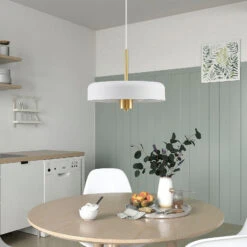 Lucande Filoreta Pendellampe, 35 Cm, Weiß -Lucande 9639282 2