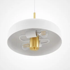 Lucande Filoreta Pendellampe, 35 Cm, Weiß -Lucande 9639282 4