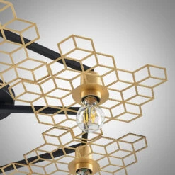 Lucande Alexaru Deckenleuchte, 6-fl., Gold, Rund -Lucande 9639287 5