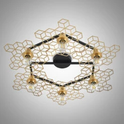 Lucande Alexaru Deckenleuchte, 6-fl., Gold, Rund -Lucande 9639287 7