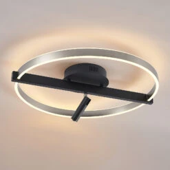 Lucande Matwei LED-Deckenlampe Ringförmig, Nickel -Lucande 9639356 3